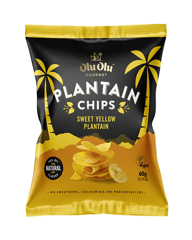 Sweet Yellow Plantain Chips (Olu Olu)